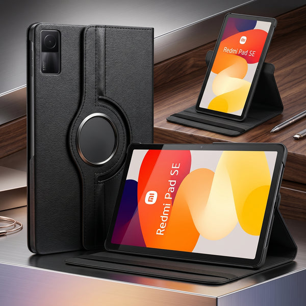 Black Flip Leather Case for Redmi PAD SE 5G (11 inch)