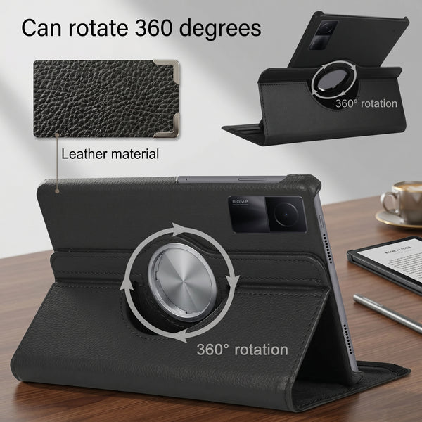Black Flip Leather Case for Redmi PAD SE 5G (11 inch)