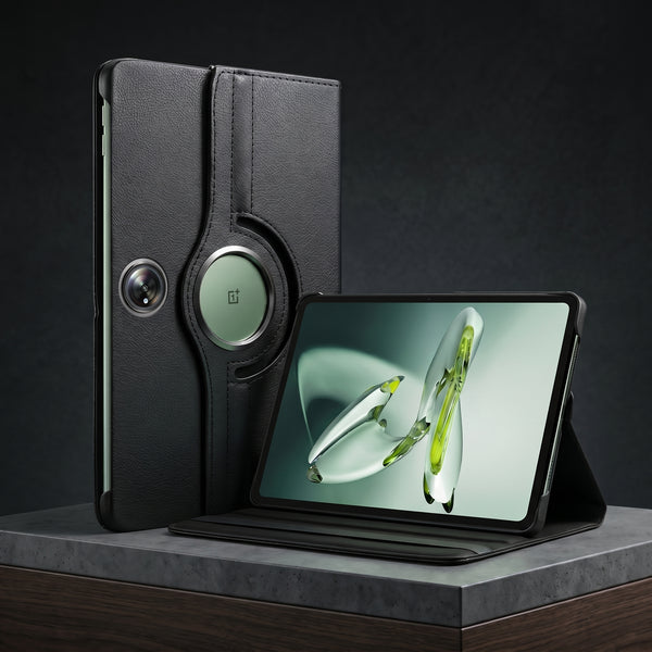 Black Flip Leather Case for OnePlus Pad Go 11.35 inch