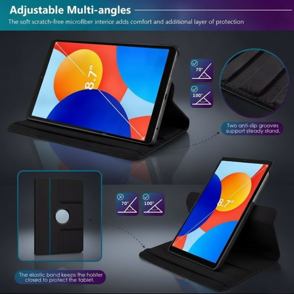 Black Flip Leather Case for MI PAD SE (8.7 inch)