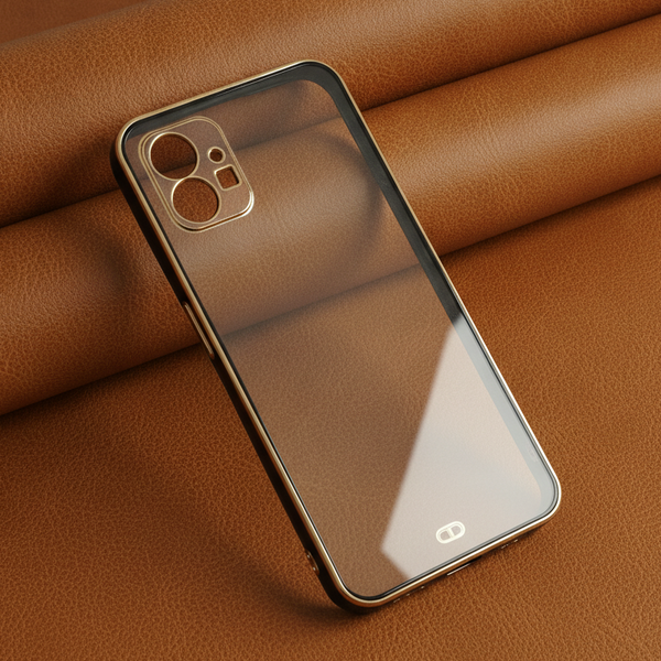 Black Electroplated Transparent Case for Nothing Phone 1