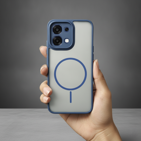 KYRON Dark Blue Camera Protection Matte  Case for Oppo F31