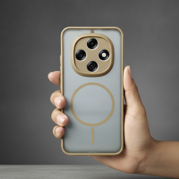 KYRON Brown Camera Protection Matte  Case for Oppo F31 Pro