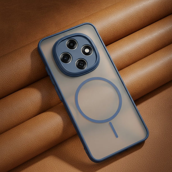 KYRON Dark Blue Camera Protection Matte  Case for Oppo F31 Pro