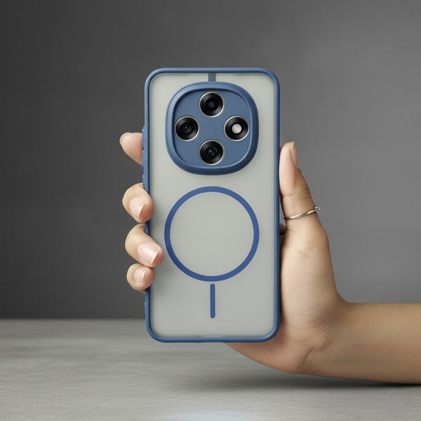 KYRON Dark Blue Camera Protection Matte  Case for Oppo F31 Pro