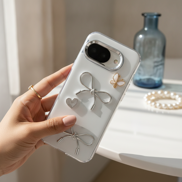 Ribbon Butterfly Silicone Hard Case for Google Pixel 10a