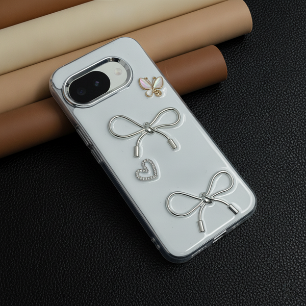 Ribbon Butterfly Silicone Hard Case for Google Pixel 10a