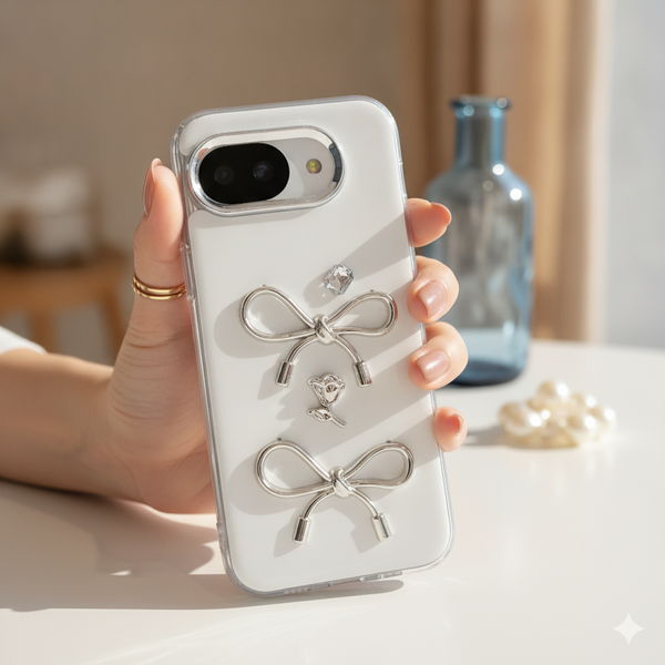 Diamond Ribbon Silicone Hard Case for Google Pixel 10a