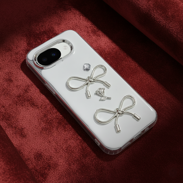 Diamond Ribbon Silicone Hard Case for Google Pixel 10a