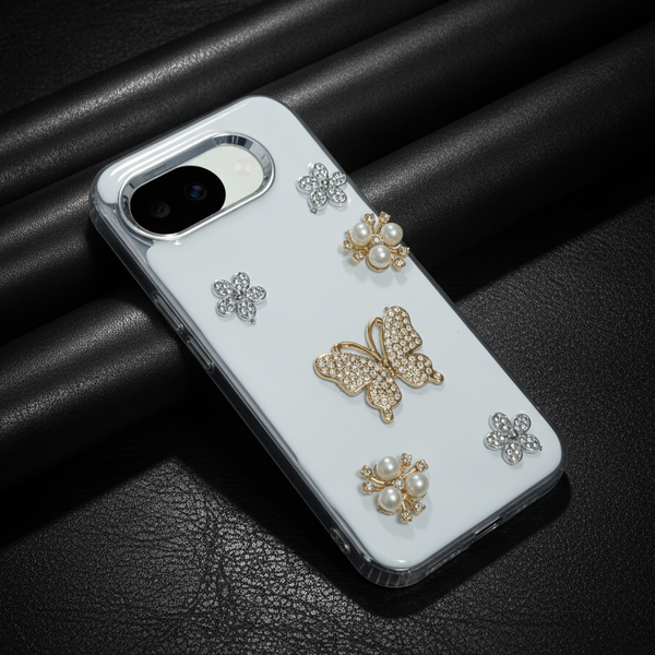 Butterfly Silicone Hard Case for Google Pixel 9a