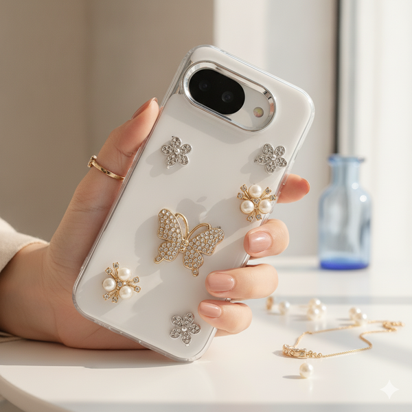 Butterfly Silicone Hard Case for Google Pixel 9a