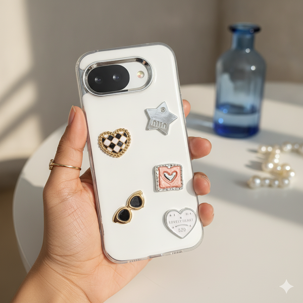 Lovely Heart (520) Silicone Hard Case for Google Pixel 10a