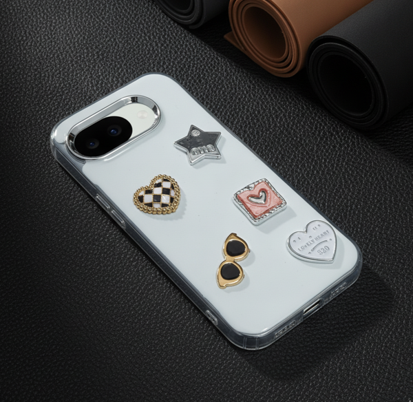 Lovely Heart (520) Silicone Hard Case for Google Pixel 10a