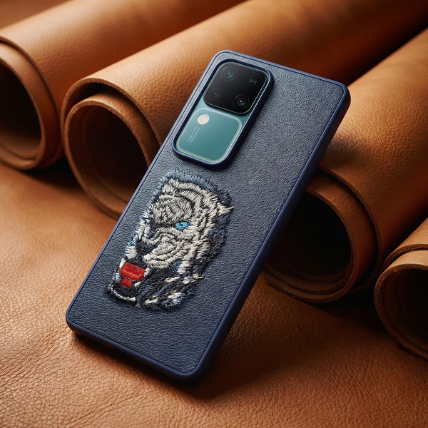 Blue Leather Blue Lion OC Ornamented for Vivo V30