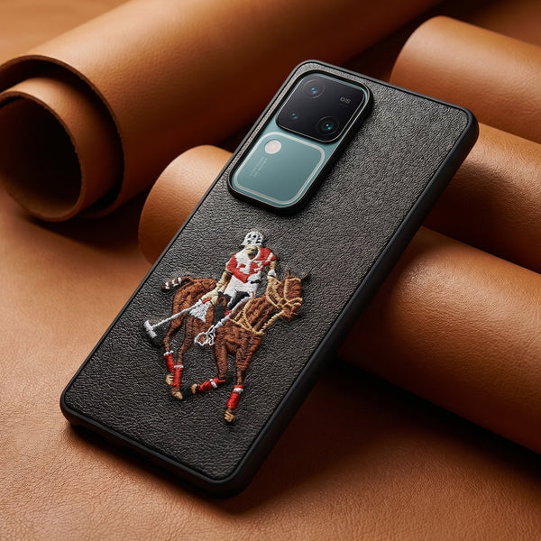 Black Leather Horse Rider OC Ornamented for Vivo V30
