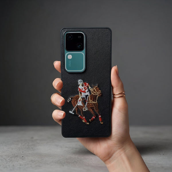 Black Leather Horse Rider OC Ornamented for Vivo V30