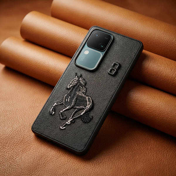 Black Leather Horse No. 3 OC Ornamented for Vivo V30