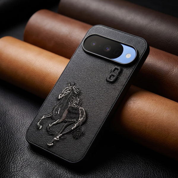 Black Leather Horse No. 3 OC Ornamented for Google Pixel 10