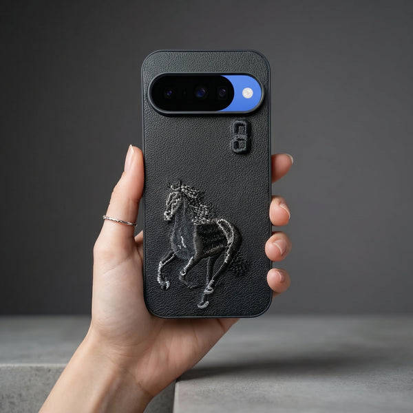 Black Leather Horse No. 3 OC Ornamented for Google Pixel 10
