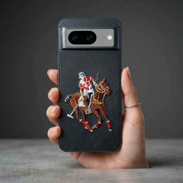 Black Leather Horse Rider OC Ornamented for Google Pixel 8