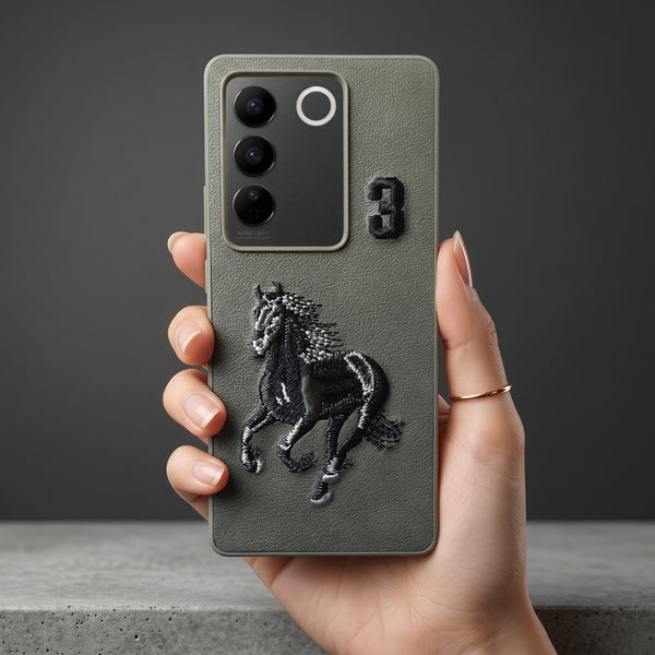 Grey Leather Horse No. 3 OC Ornamented for Vivo V27