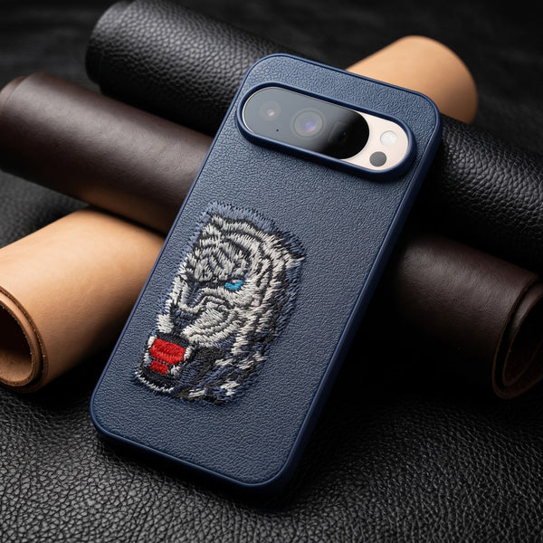 Blue Leather Blue Lion OC Ornamented for Google Pixel 10 Pro