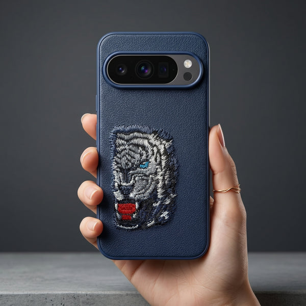 Blue Leather Blue Lion OC Ornamented for Google Pixel 10 Pro