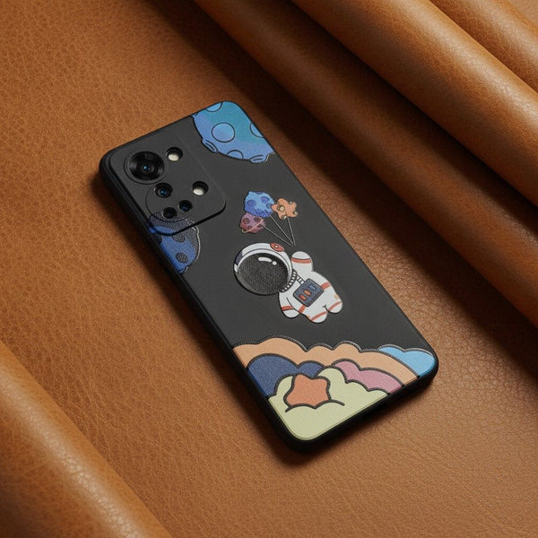 Black Baloon Astro Embossed Silicone Case for Oneplus Nord 2T