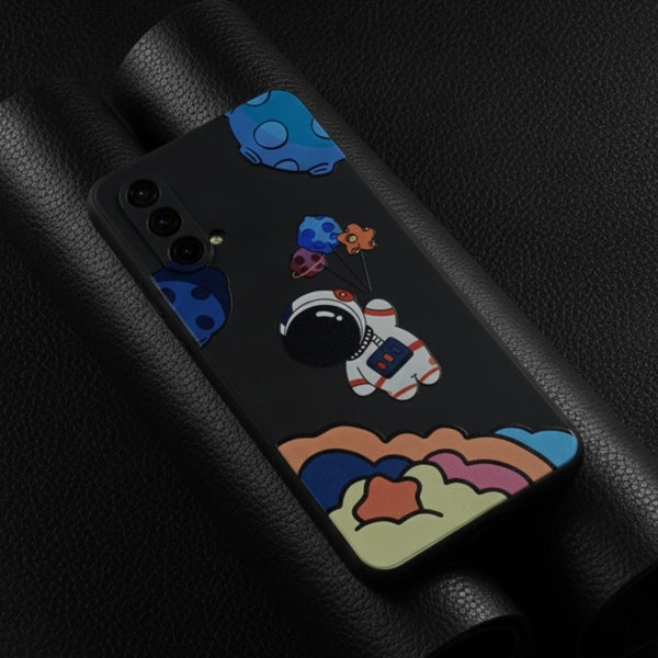 Black Baloon Astro Embossed Silicone Case for Oneplus Nord Ce