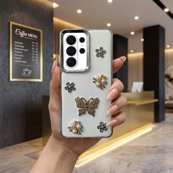 Butterfly Silicone Hard Case for Samsung S26 Ultra