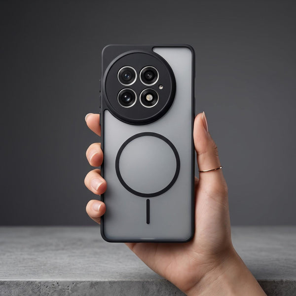 KYRON Black Camera Protection Matte Case for Oneplus 13