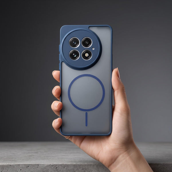KYRON Dark blue Camera Protection Matte Case for Oneplus 13