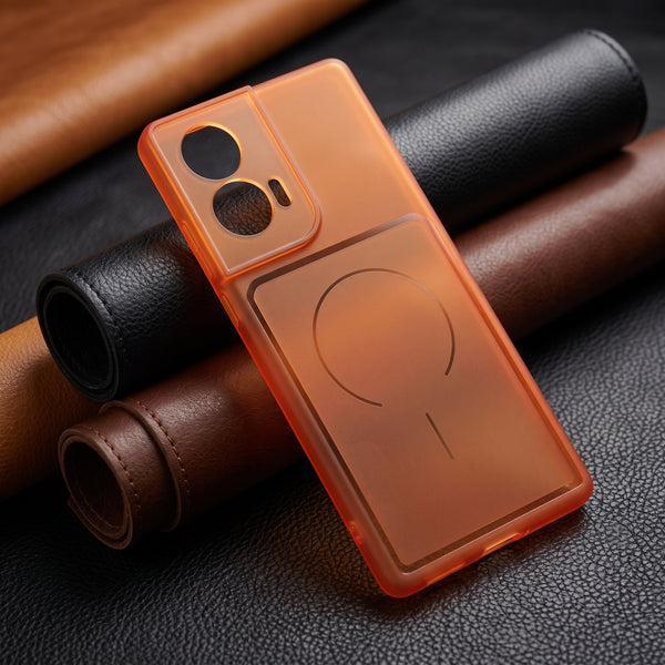 Orange Amber Silicone Case for  Motorola Edge 50 Fusion
