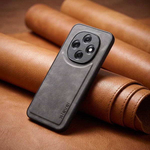 X-LEVEL Grey Leather Case for Oppo F31 Pro