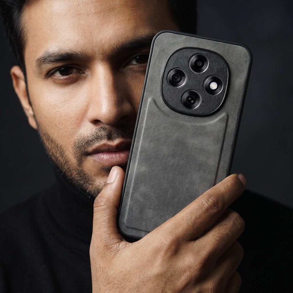 X-LEVEL Grey Leather Case for Oppo F31 Pro