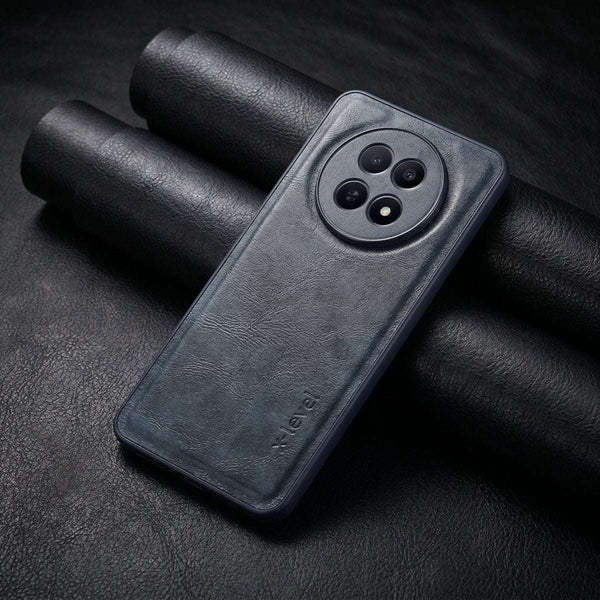 X-LEVEL Blue Leather Case for Realme 12x