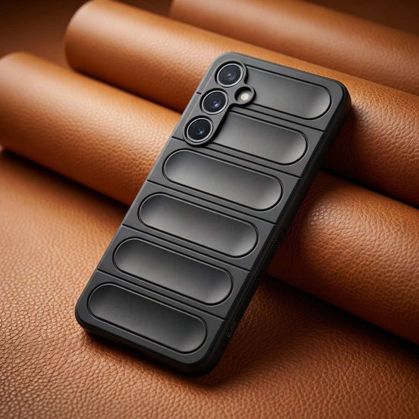 Black Wave Silicone Case for Samsung S23 fe