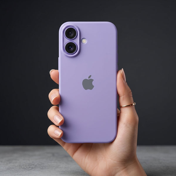 Purple Original Camera Silicone case for Apple iphone 16