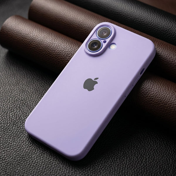 Purple Original Camera Silicone case for Apple iphone 16