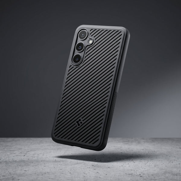 Black Spiline Silicone Case for Samsung S24 fe