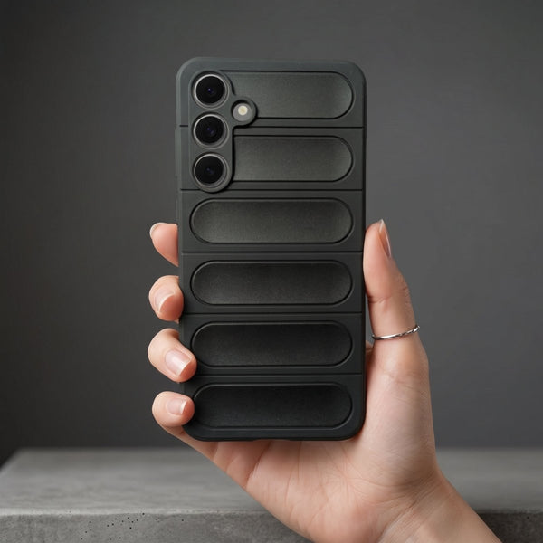 Black Wave Silicone Case for Samsung S23 fe