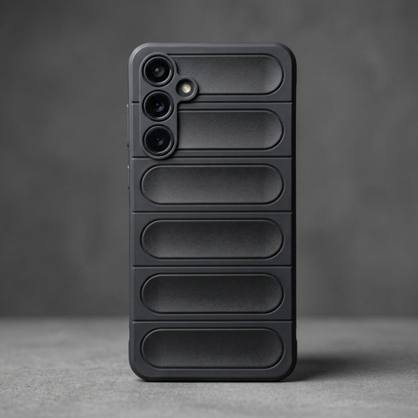 Black Wave Silicone Case for Samsung S23 fe