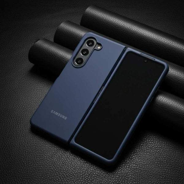 Dark Blue Original Silicone case for Samsung Z Fold 5 5G