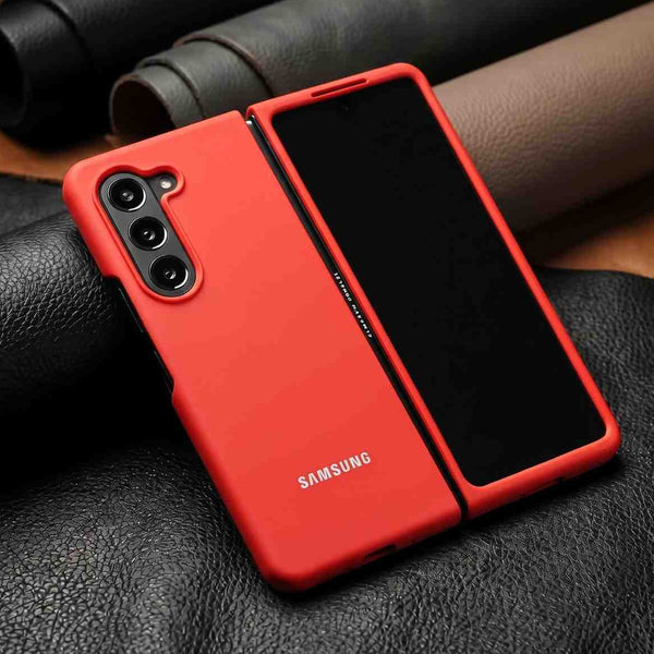 Red Original Silicone case for Samsung Z Fold 5 5G