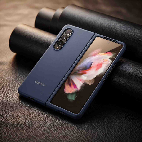 Dark Blue Original Silicone case for Samsung Z Fold 4 5G