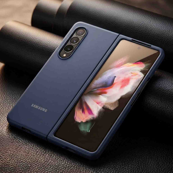 Dark Blue Original Silicone case for Samsung Z Fold 3 5G