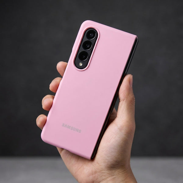 Pink Original Silicone case for Samsung Z Fold 3 5G