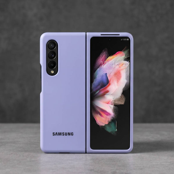Purple Original Silicone case for Samsung Z Fold 3 5G