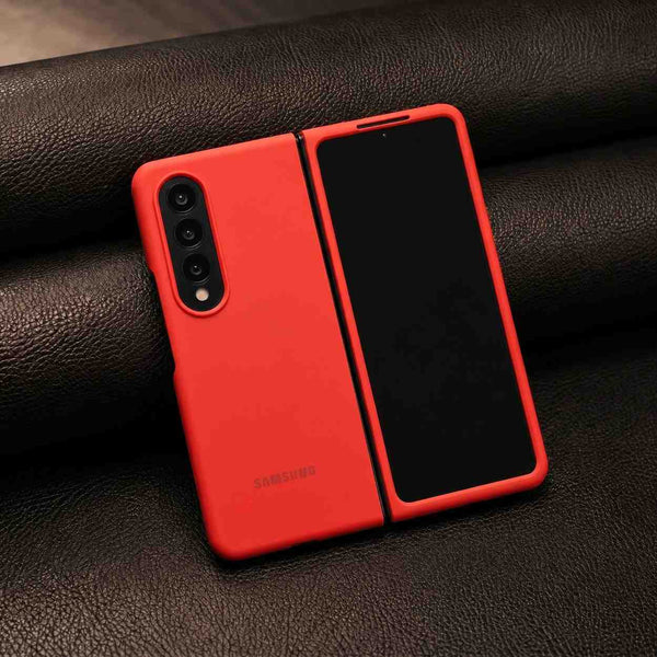 Red Original Silicone case for Samsung Z Fold 4 5G