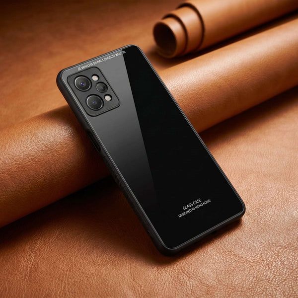 Black Glass case for Realme C31